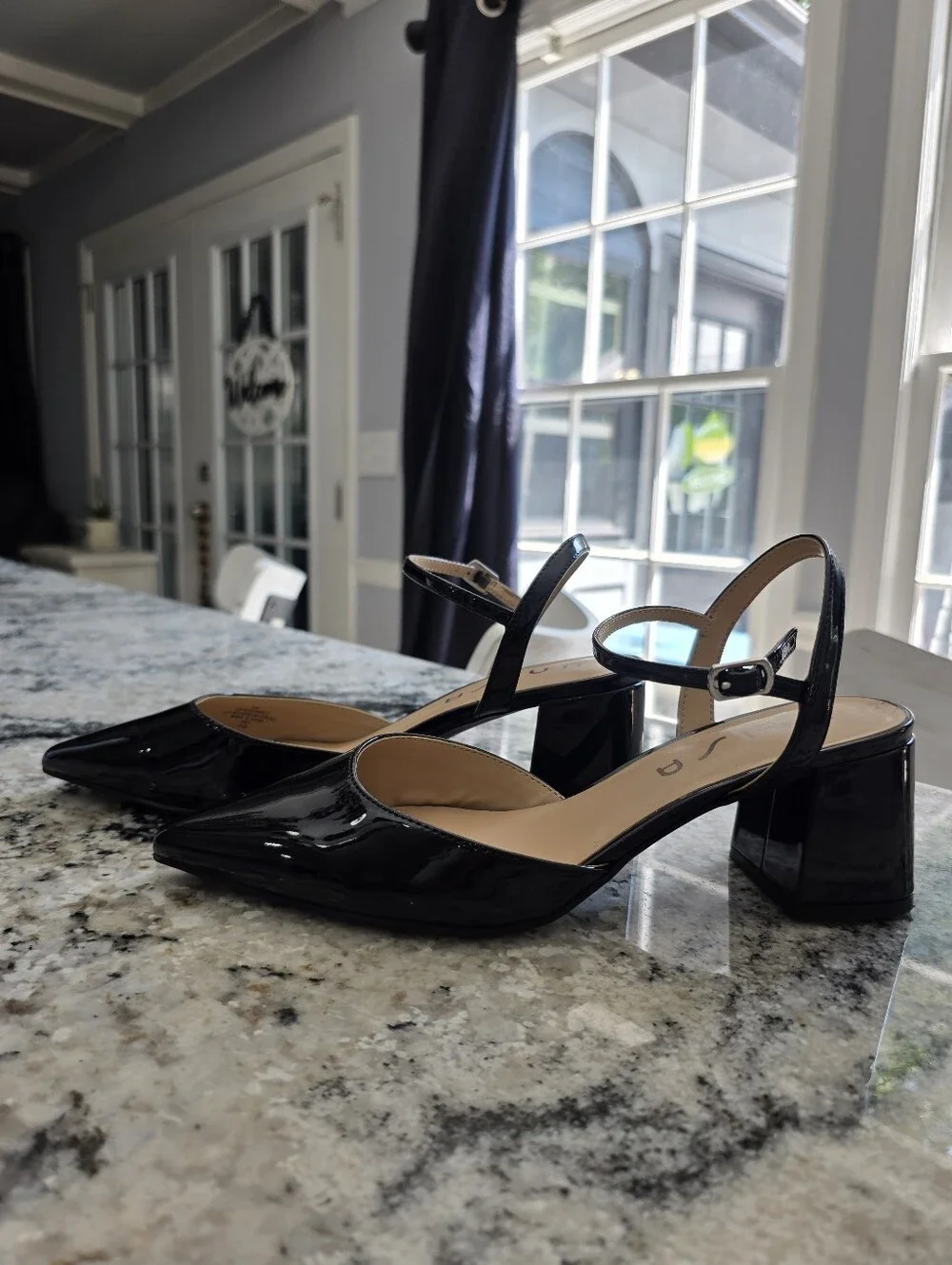 Unisa Slingback Chunky Heels. Preloved.